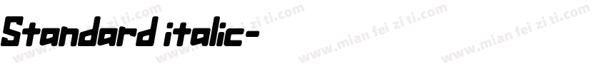 Standard italic字体转换